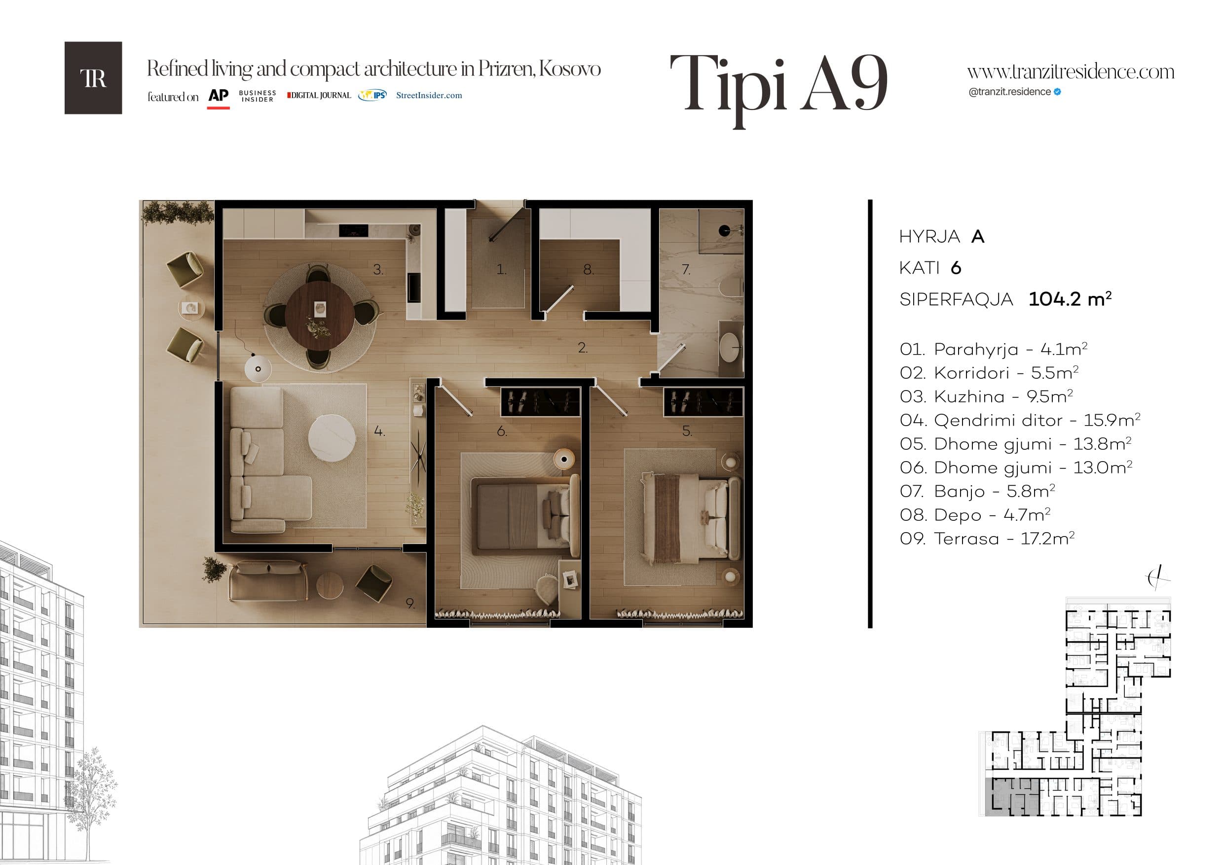 A9 floor plan